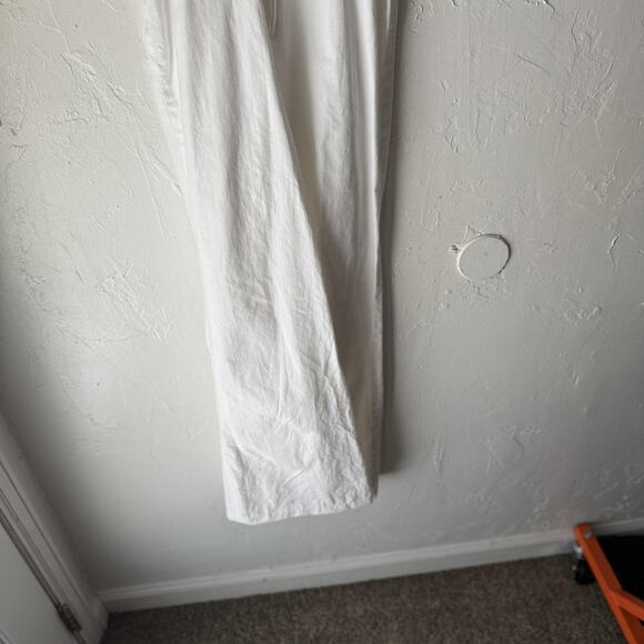 Vintage Byer Too‎ Jumpsuit Retro Medium Lace Up Smocked Bodice Wide Leg 90s - Picture 3 of 9